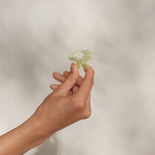 Load image into Gallery viewer, Mini Jelly Cloud Clips 8pc Set - Pearlized Cream & Butter Yellow