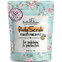 Load image into Gallery viewer, Travel Size Pineapple Body Scrub Exfoliator mini 1oz