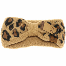 Load image into Gallery viewer, Leopard Boucle Knit Women's Fashion Headband