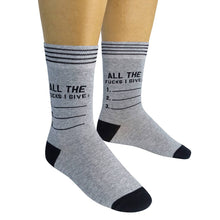 Load image into Gallery viewer, List Of All The Fucks I Give Socks | Funatic