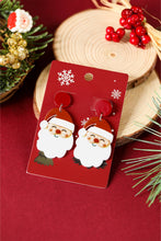Load image into Gallery viewer, Father Christmas Dangle Earrings