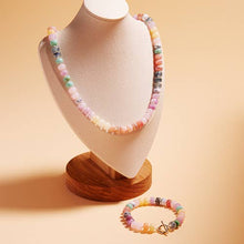 Load image into Gallery viewer, Flat Round Resin Bead Ombre Mixed Stretch Bracelet