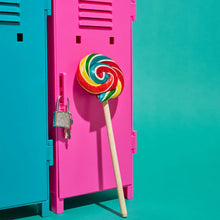 Load image into Gallery viewer, Handmade Lollipop - Rainbow Blast Fruit Punch - 1 oz
