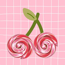 Load image into Gallery viewer, Organic Handmade Lollipop - Cherry - 1 oz