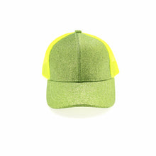 Load image into Gallery viewer, Kids 🧸 Glitter High Ponytail CC Baseball Cap