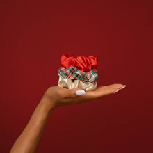 Load image into Gallery viewer, Holiday Scrunchies 3pc Set - Multi-color