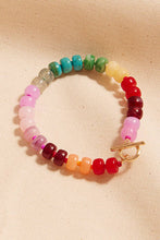 Load image into Gallery viewer, Flat Round Resin Bead Ombre Mixed Stretch Bracelet