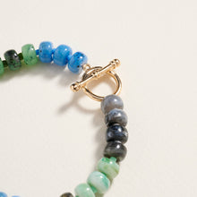 Load image into Gallery viewer, Marbled Ombre Rounded Beaded Stretch Bracelet