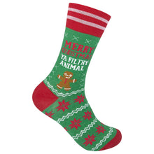 Load image into Gallery viewer, Merry Christmas Ya Filthy Animal Socks | Funatic