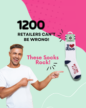 Load image into Gallery viewer, I Love Jesus (But I Cuss) Socks | Funny | Funatic