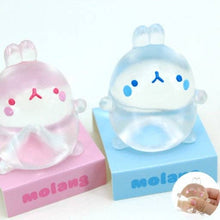 Load image into Gallery viewer, Molang Clear Mochi Squishy Figure Fidget Toy