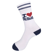 Load image into Gallery viewer, I Love Jesus (But I Cuss) Socks | Funny | Funatic