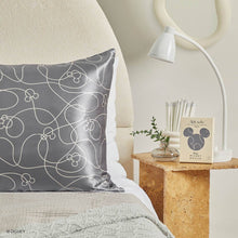 Load image into Gallery viewer, Kitsch & Mickey and Minnie Satin Pillowcase Mickey Maze