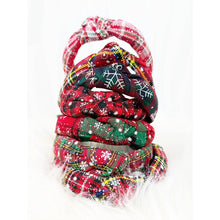 Load image into Gallery viewer, Christmas Theme Knotted Headbands