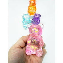 Load image into Gallery viewer, Glittered Gummy Bear Squishy Toy