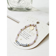 Load image into Gallery viewer, 4-Kind Mix Beads BELIEVE Inpirational Bracelet
