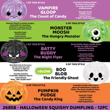 Load image into Gallery viewer, Fun Doh Spooky Mystery Dumpling Squishy Toy - 12/Display