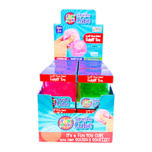 Load image into Gallery viewer, Fun Doh Squish & Squeeze Sparkle Cube Fidget Toy- 12/Display