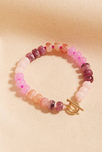Load image into Gallery viewer, Flat Round Resin Bead Ombre Mixed Stretch Bracelet