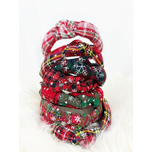 Load image into Gallery viewer, Christmas Theme Knotted Headbands