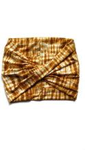 Load image into Gallery viewer, Mustard Tie Dye Women's Wide Headband