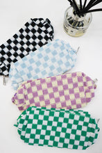 Load image into Gallery viewer, Checkered Knitted Cosmetic Bag
