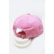 Load image into Gallery viewer, Smile Face Embroidered Washed Baseball Cap
