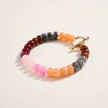 Load image into Gallery viewer, Marbled Ombre Rounded Beaded Stretch Bracelet
