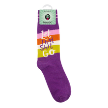 Load image into Gallery viewer, Let That Shit Go Socks | Funny | Funatic
