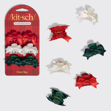 Load image into Gallery viewer, Mini Claw Clips 6pc Set - Holiday
