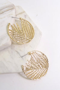 Stormare Cutout Hoop Earring GOLD