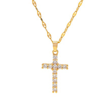 Load image into Gallery viewer, SPARKLE CROSS NECKLACE
