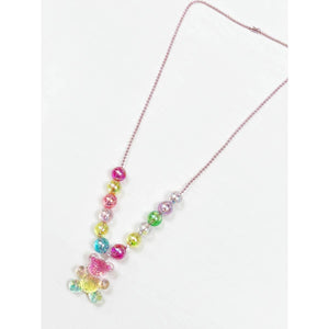Kids Colorful Teddy Bear Beaded Necklace