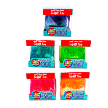 Load image into Gallery viewer, Fun Doh Squish &amp; Squeeze Sparkle Cube Fidget Toy- 12/Display
