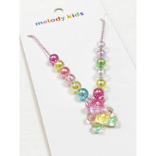 Load image into Gallery viewer, Kids Colorful Teddy Bear Beaded Necklace
