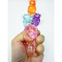 Load image into Gallery viewer, Glittered Gummy Bear Squishy Toy
