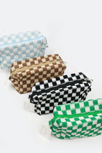 Load image into Gallery viewer, Checkered Knitted Cosmetic Bag
