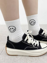 Load image into Gallery viewer, Smile woman Neon socks Combed cotton Crew Socks
