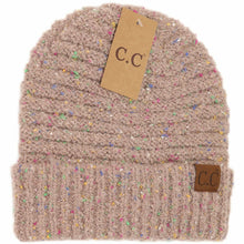 Load image into Gallery viewer, Confetti Boucle Knit Cuff Beanie
