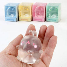 Load image into Gallery viewer, Molang Clear Mochi Squishy Figure Fidget Toy
