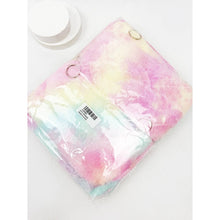 Load image into Gallery viewer, Tie Dyed Faux Fur Coin Purse with Key Ring
