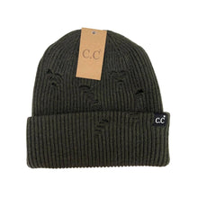 Load image into Gallery viewer, Unisex Distressed C.C. Beanie
