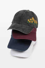 Load image into Gallery viewer, Sunflowers Side Embroidery Cotton Baseball Cap
