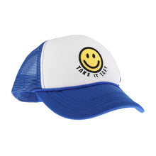 Load image into Gallery viewer, Take it Easy Smiley Face C.C Trucker Ball Cap TCB01
