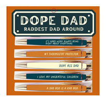 Load image into Gallery viewer, Dope Dad Pen Set (funny, gifts, pens, father&#39;s day, stationery)
