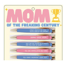 Load image into Gallery viewer, Mom Of The Freaking Century Pen Set (mothers day, gifts, pens, easter, spring, stationery)
