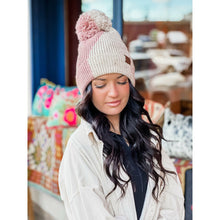 Load image into Gallery viewer, Two Tone Knit CC Beanie
