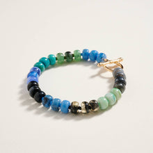 Load image into Gallery viewer, Marbled Ombre Rounded Beaded Stretch Bracelet

