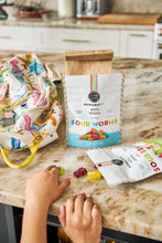 Load image into Gallery viewer, Sweet &amp; Sour Candy - Gummi Worms - 6.75 oz Resealable Bag
