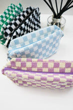 Load image into Gallery viewer, Checkered Knitted Cosmetic Bag
